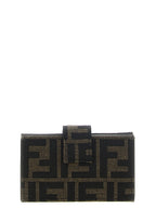 Fendi Brown Polyester Cardholder