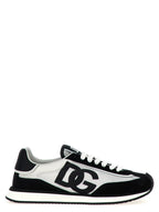 Dolce & Gabbana Bicolor Calfskin Athletic Sneakers