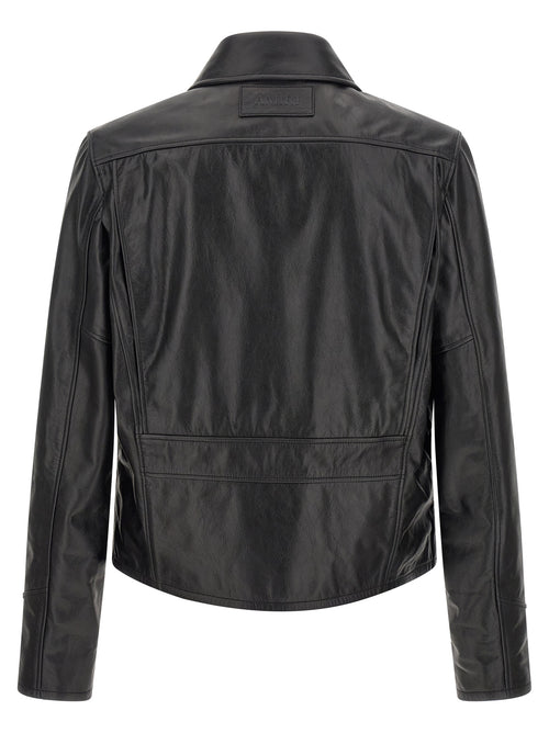 Amiri Black Calfskin Leather Jacket