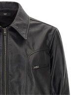 Amiri Black Calfskin Leather Jacket