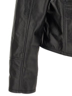Amiri Black Calfskin Leather Jacket
