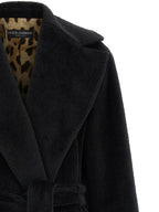 Dolce & Gabbana Black Wool Coat