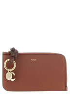 Chloé Brown Calfskin Cardholder