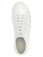 Saint Laurent White Calfskin Low Top Sneakers