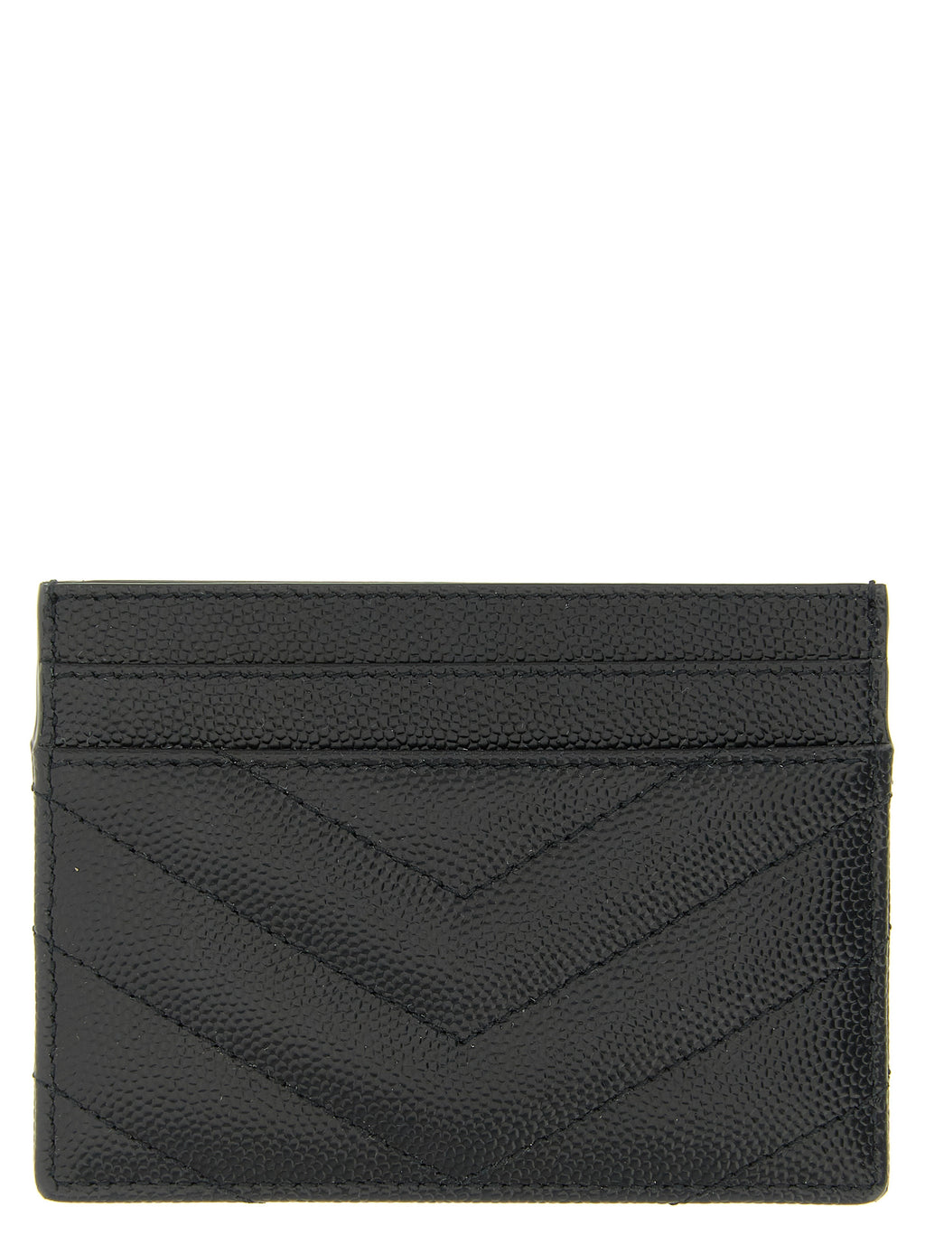 Saint Laurent Black Leather Cardholder