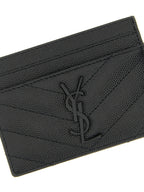 Saint Laurent Black Leather Cardholder