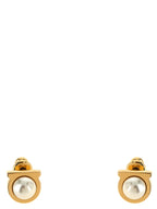Ferragamo Gold Brass Earrings
