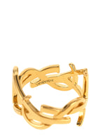 Saint Laurent Gold Brass Broch