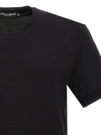 Dolce & Gabbana Black Viscose T-Shirt