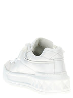 Valentino Garavani White Lamb Leather Low Top Sneakers