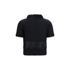 Alexander McQueen Black Viscose T-Shirt
