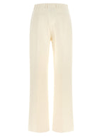 Fendi White Virgin Wool Dress Pants