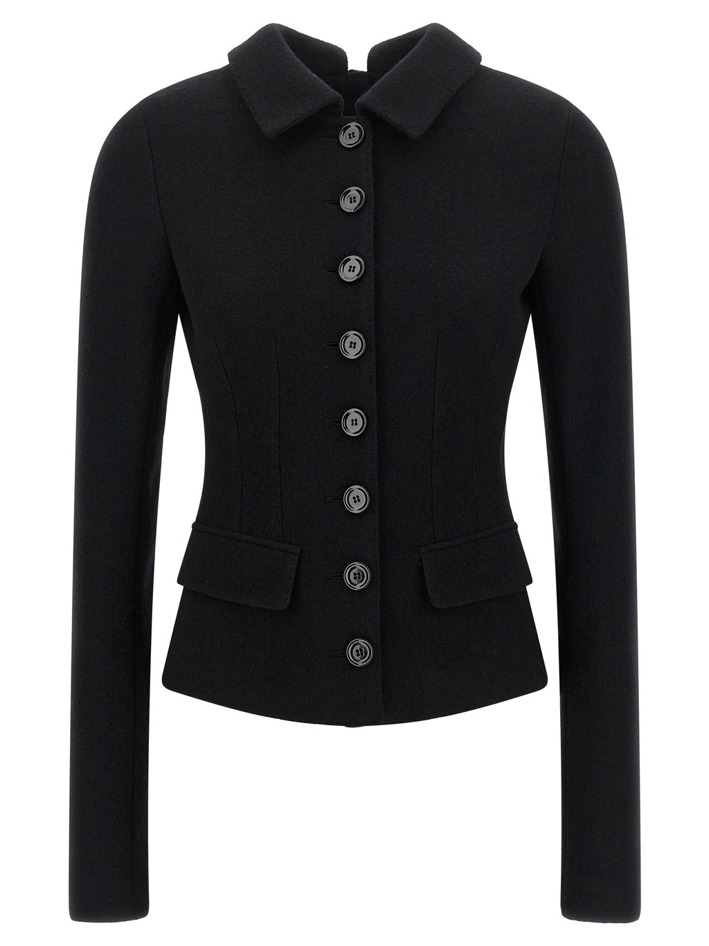 Dolce & Gabbana Black Virgin Wool Blazer