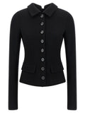 Dolce & Gabbana Black Virgin Wool Blazer