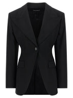 Dolce & Gabbana Black Virgin Wool Blazer