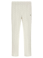 Lacoste White Polyester Joggers (Workout Pants)
