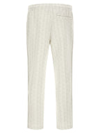 Lacoste White Polyester Joggers (Workout Pants)