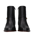 Valentino Garavani Black Leather Ankle Boots