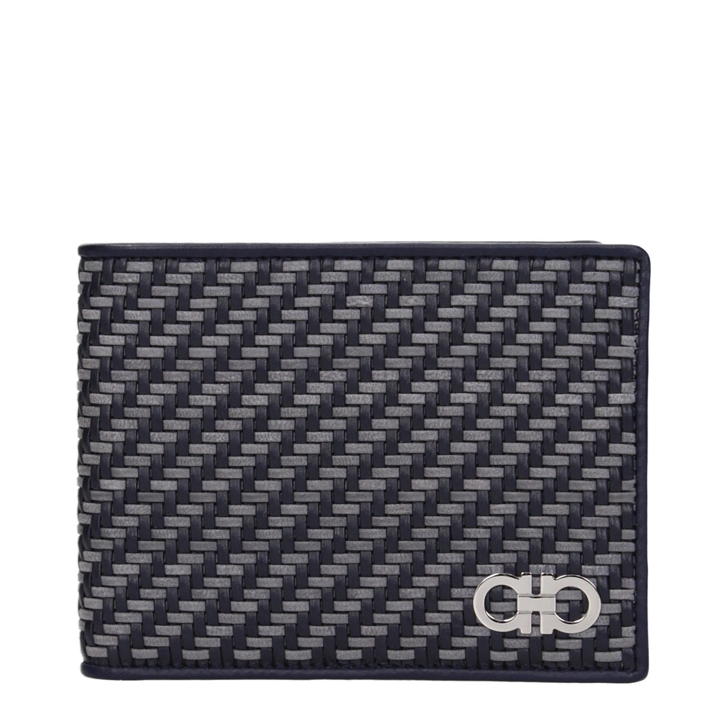 Ferragamo Blue Leather Wallet