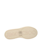 Jimmy Choo Beige Leather Low Top Sneakers