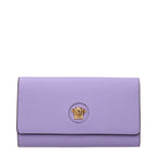Versace Purple Leather Clutch Bag