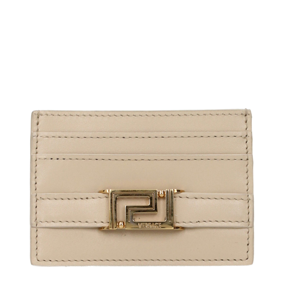 Versace Beige Leather Cardholder