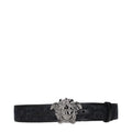 Versace Black Fabric Belt