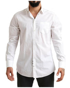 Dolce & Gabbana White Cotton Dress Shirt