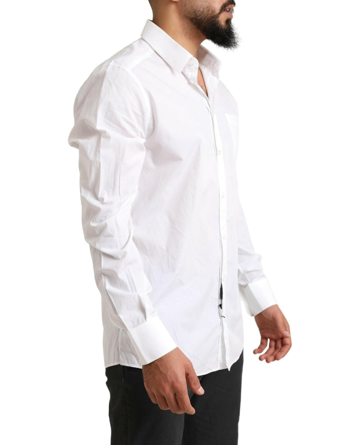 Dolce & Gabbana White Cotton Dress Shirt