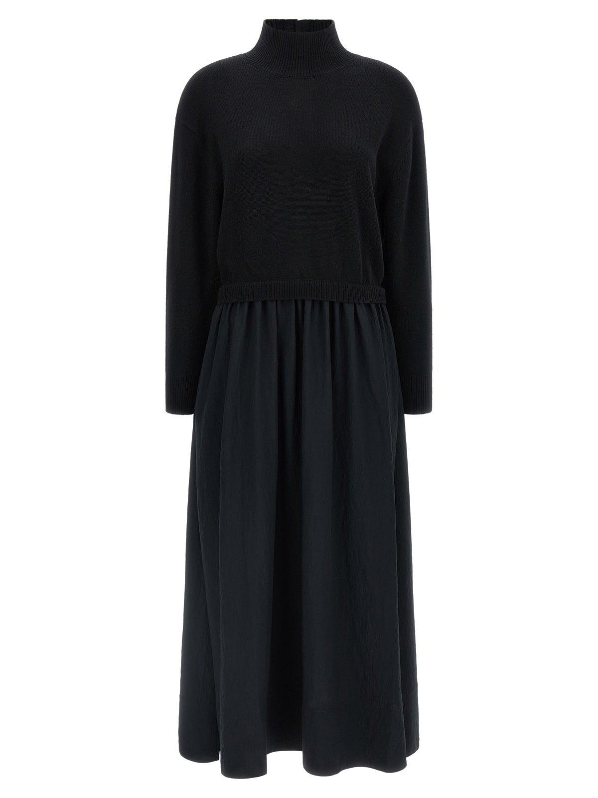 Polo Ralph Lauren Black Wool Long Dress