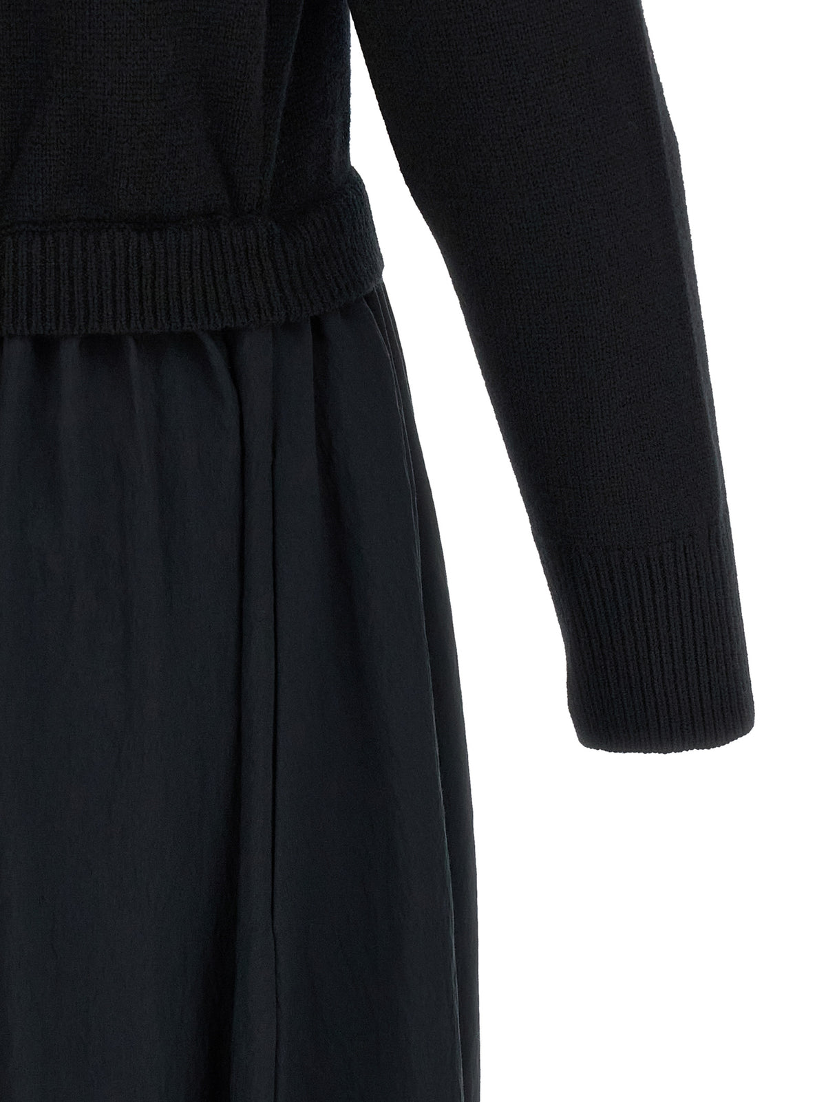 Polo Ralph Lauren Black Wool Long Dress