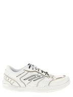 Balenciaga White Calfskin Athletic Sneakers