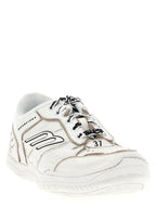 Balenciaga White Calfskin Athletic Sneakers