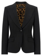 Dolce & Gabbana Black Virgin Wool Blazer