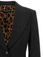 Dolce & Gabbana Black Virgin Wool Blazer