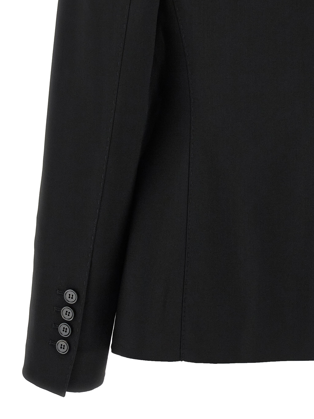 Dolce & Gabbana Black Virgin Wool Blazer