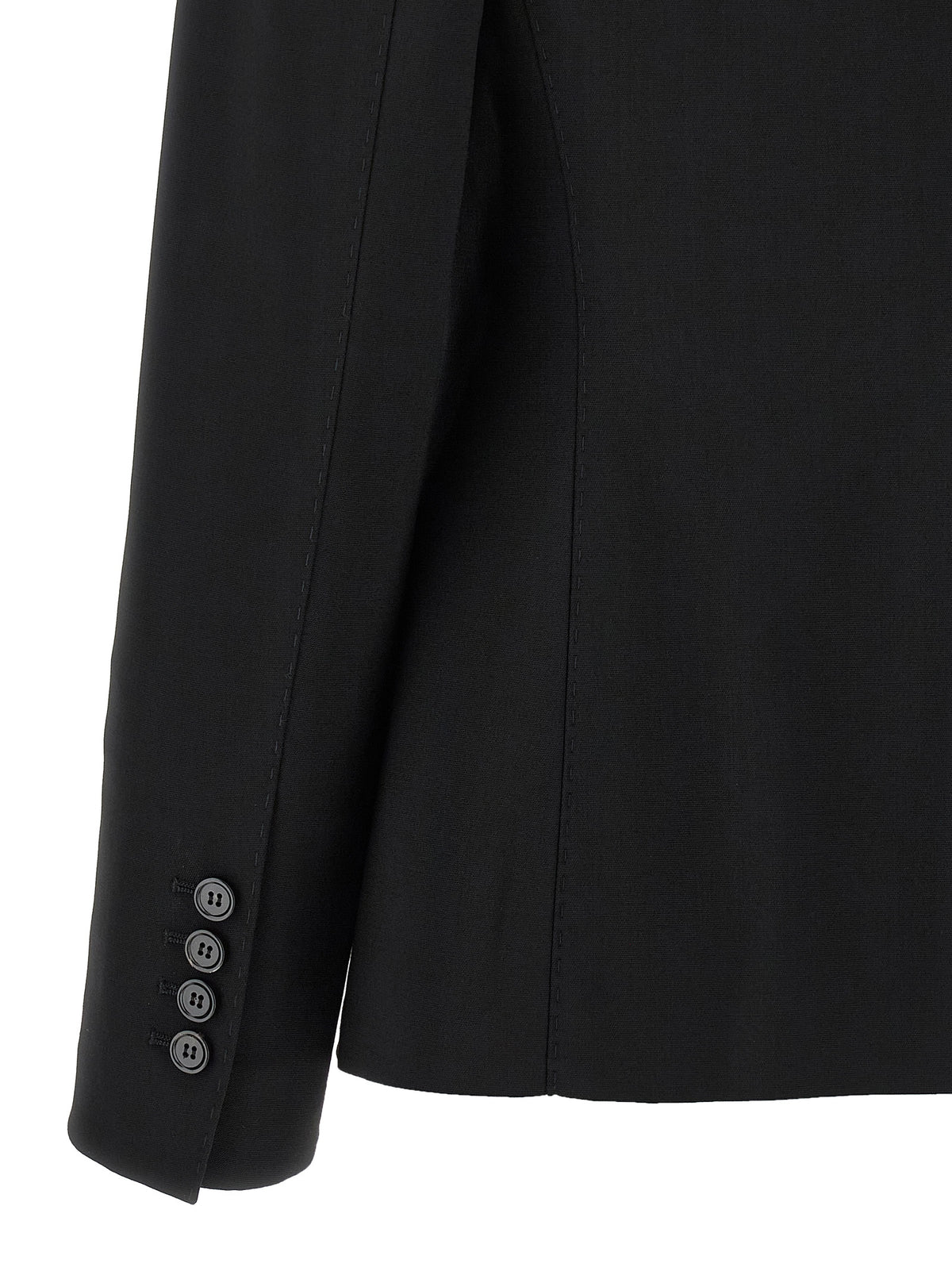 Dolce & Gabbana Black Virgin Wool Blazer