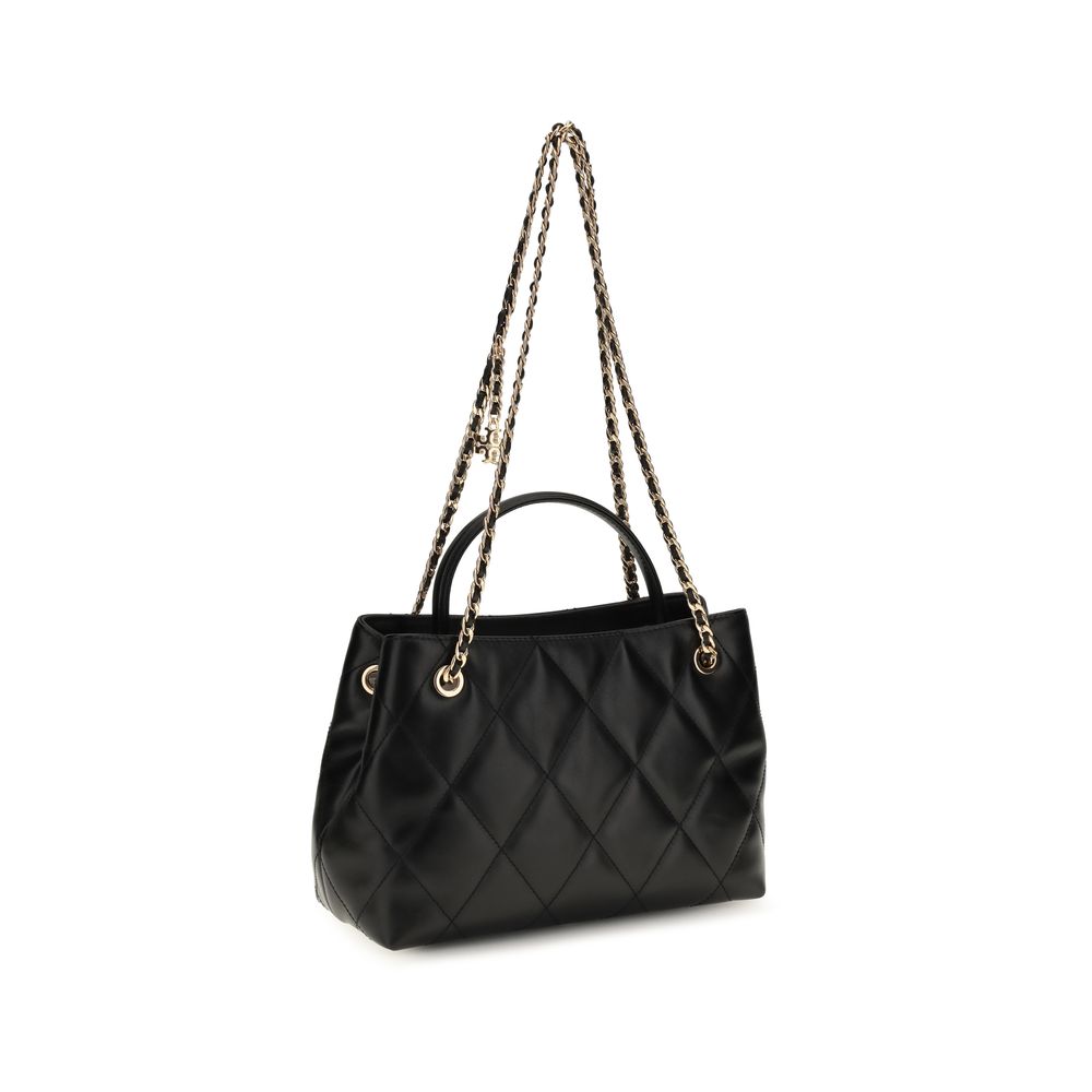 Tory Burch Black Calf Leather Bos Taurus Shoulder Bag