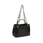 Tory Burch Black Calf Leather Bos Taurus Shoulder Bag