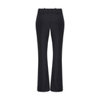 Alexander McQueen Black Acetate Flared Pants