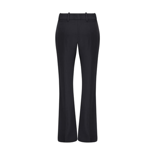 Alexander McQueen Black Acetate Flared Pants