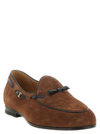 Valentino Garavani Brown Calfskin Slip-On Loafers