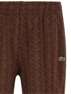 Lacoste Brown Polyester Joggers (Workout Pants)