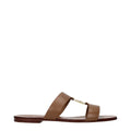 Dolce & Gabbana Brown Leather Slippers