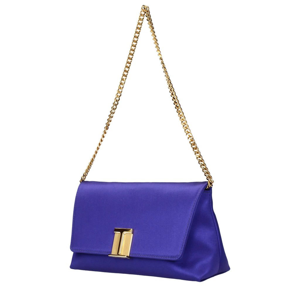 Tom Ford Purple Satin Clutch Bag