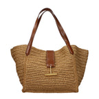 Tom Ford Beige Raffia Shoulder Bag