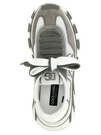 Dolce & Gabbana Gray Leather Athletic Sneakers