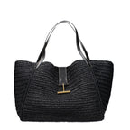 Tom Ford Black Raffia Shoulder Bag