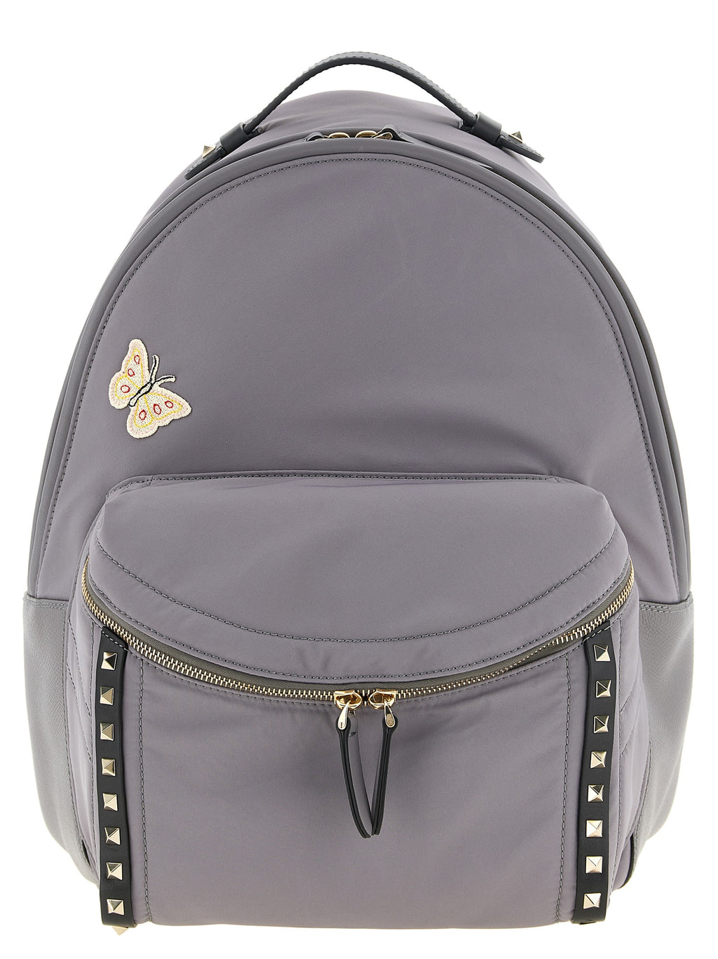 Valentino Garavani Gray Polyester Backpack