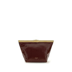Jimmy Choo Bordeaux Calf Leather Bos Taurus Clutch Bag